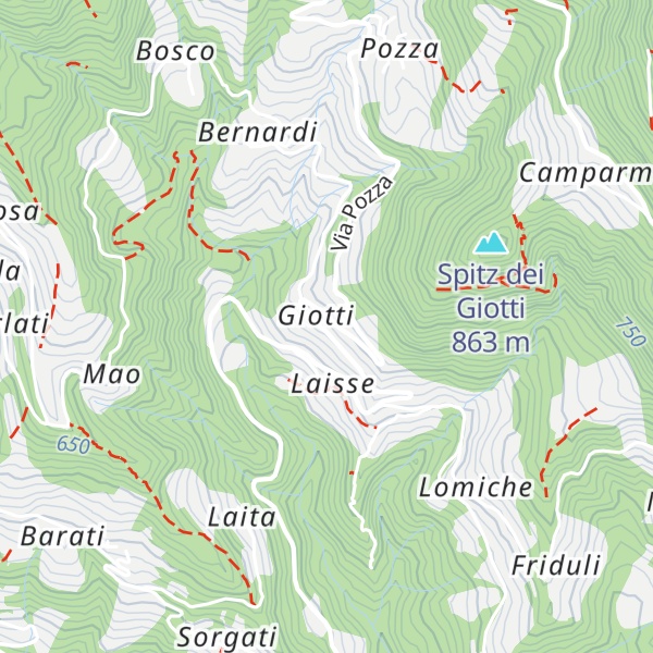 Map of Agriturismo "ai Giotti"