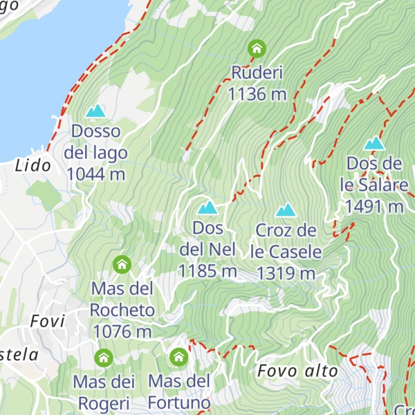 Map of Dos del Nel