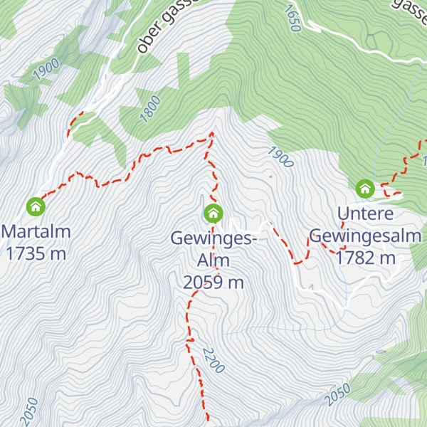Map of Gewinges-Alm