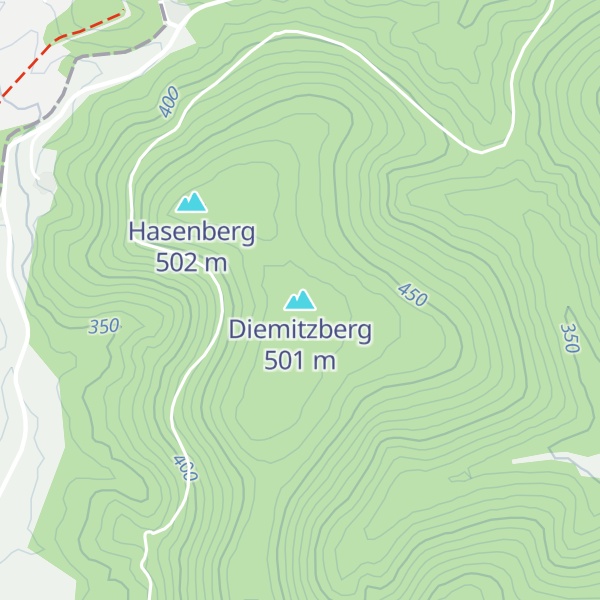 Map of Diemitzberg