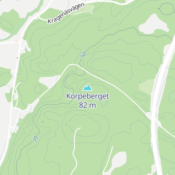 Map of Korpeberget
