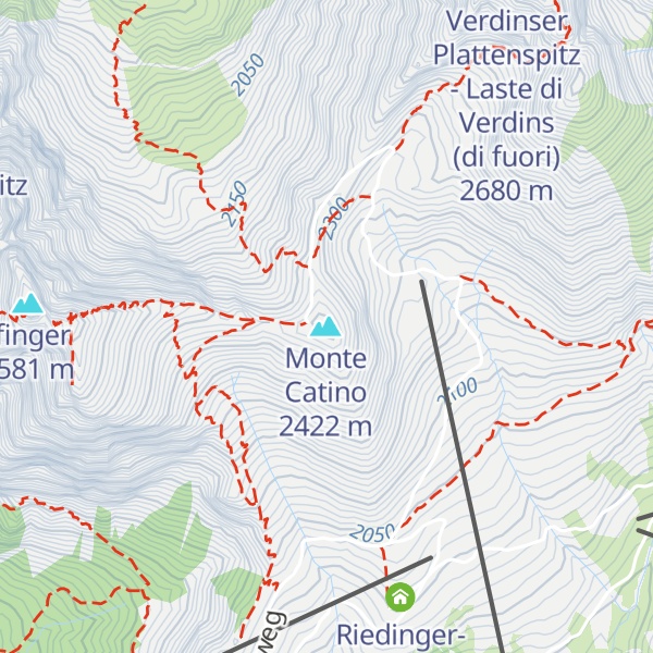 Map of Kuhleitenhütte - Rifugio Kuhleiten