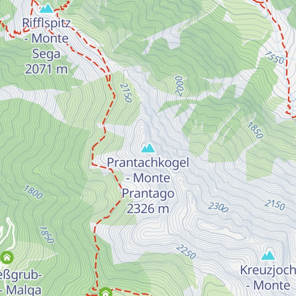 Map of Prantachkogel - Monte Prantago