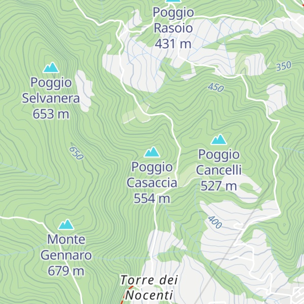 Map of Poggio Casaccia