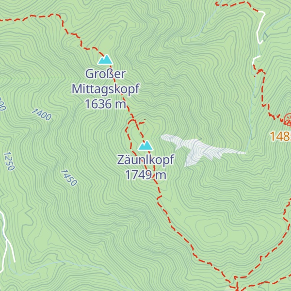 Map of Zäunlkopf