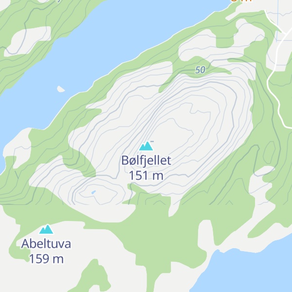 Map of Bølfjellet