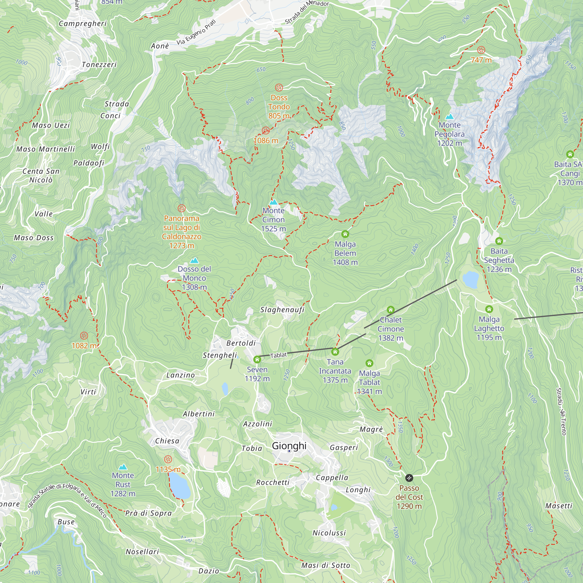Cappella militare map
