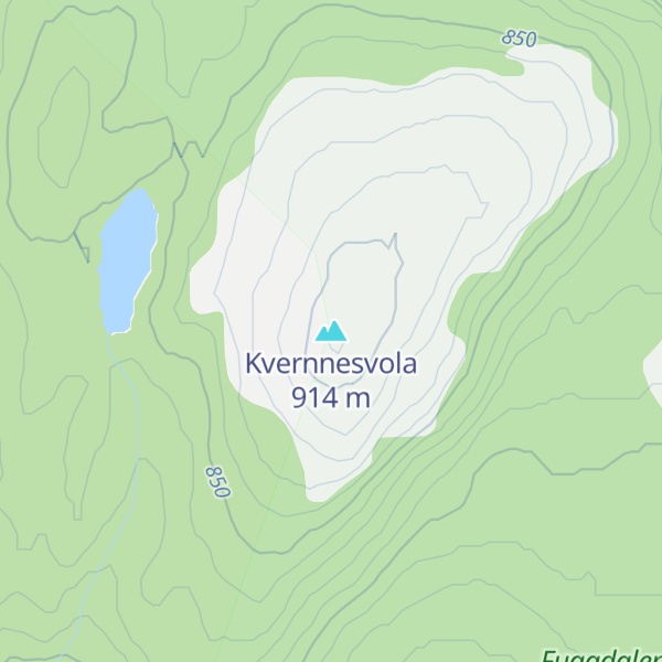 Map of Kvernnesvola