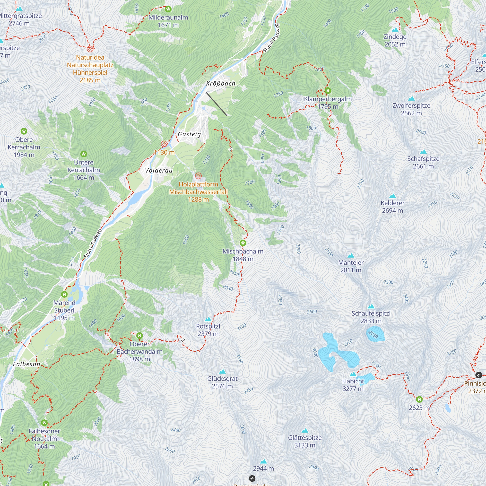 Mischbachalm map
