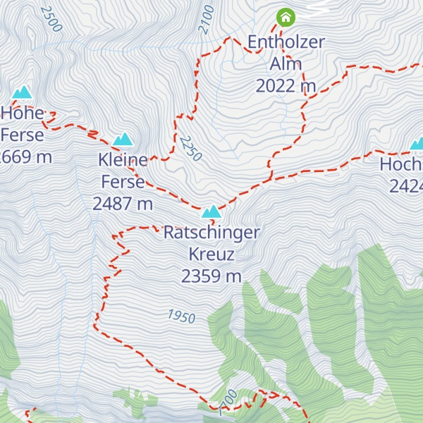 Map of Ratschinger Kreuz