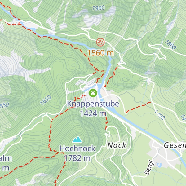 Map of Knappenstube