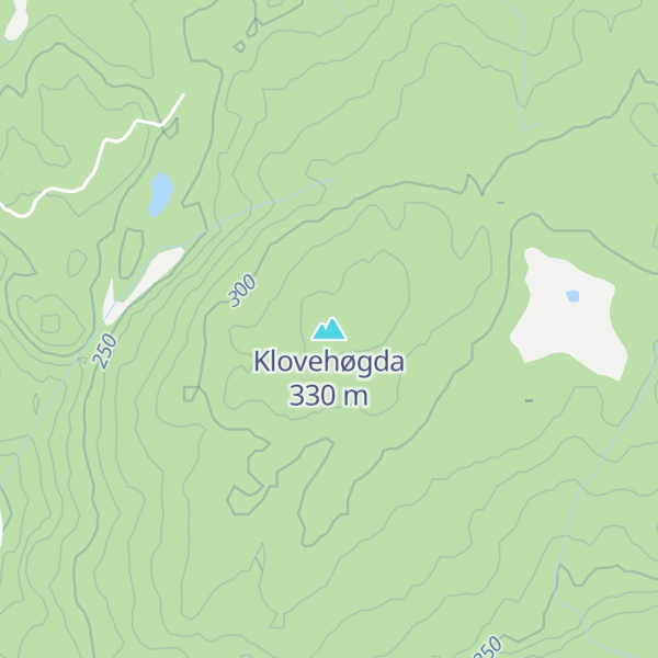 Map of Klovehøgda