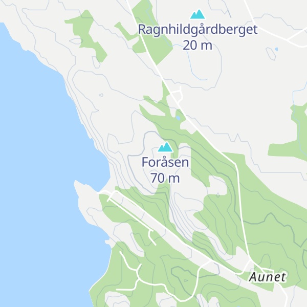 Map of Aunaskarvet