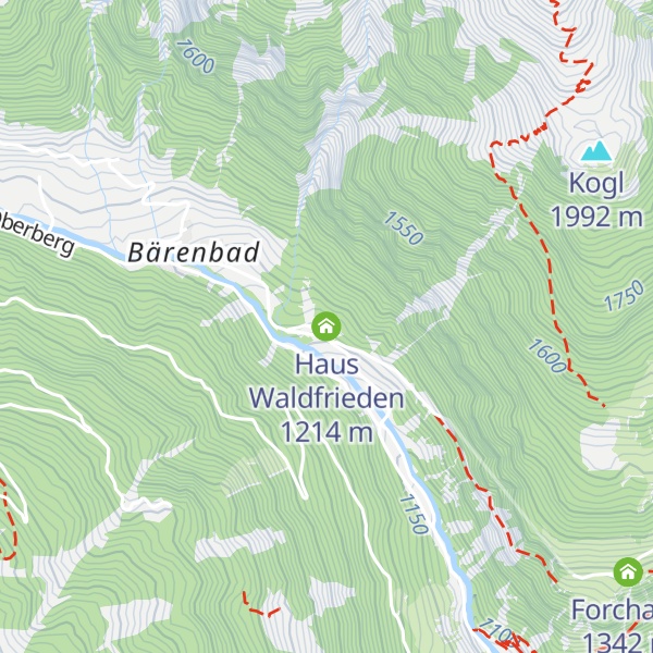 Map of Haus Waldfrieden