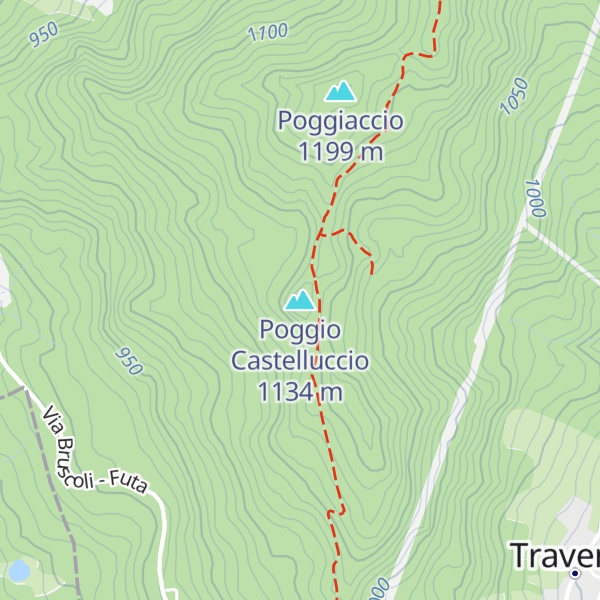 Map of Poggio Castelluccio