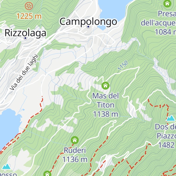 Map of Mas dei Moneti