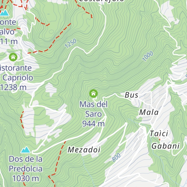 Map of Mas del Saro