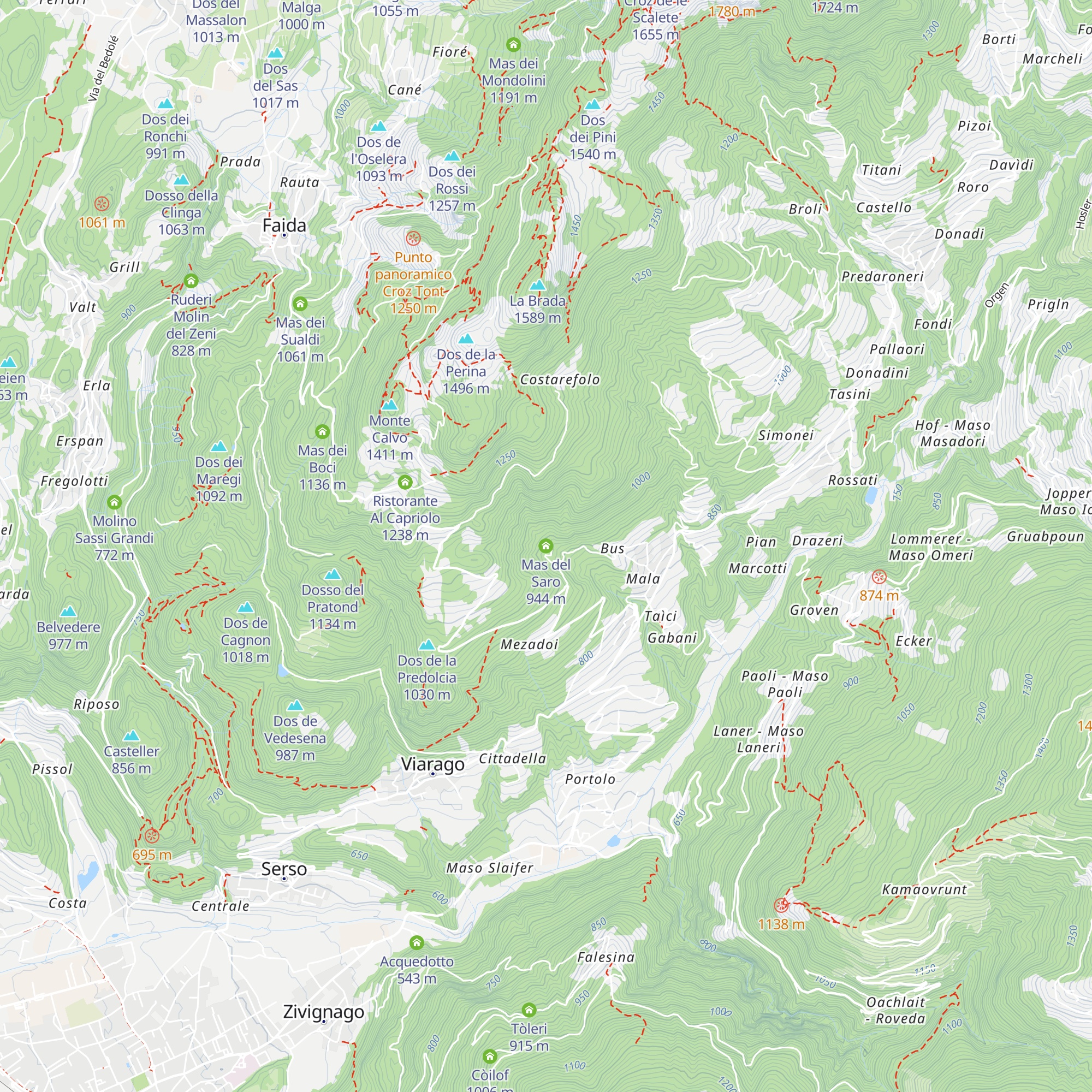 Mas del Saro map