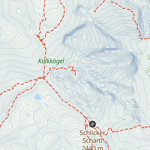 Map of Schlicker Seespitze