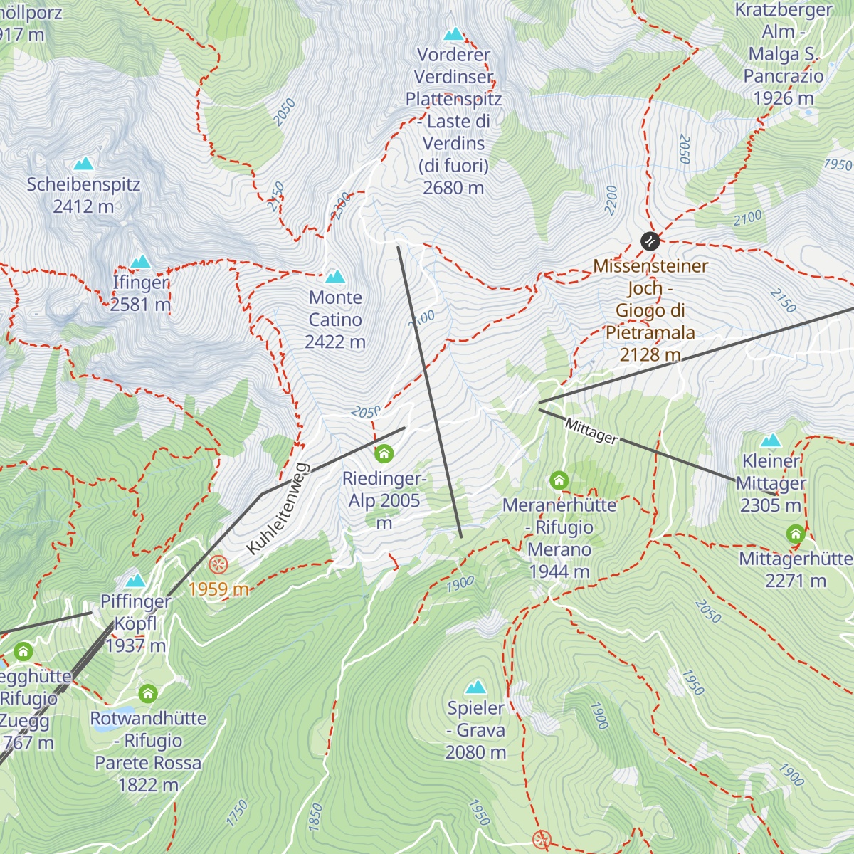 Waidmannalm map