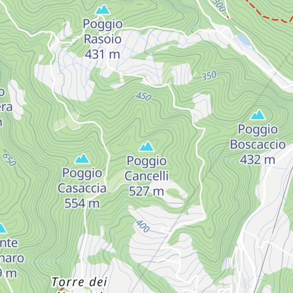 Map of Poggio Cancelli