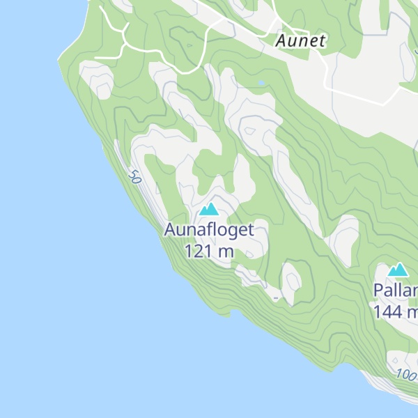 Map of Aunafloget