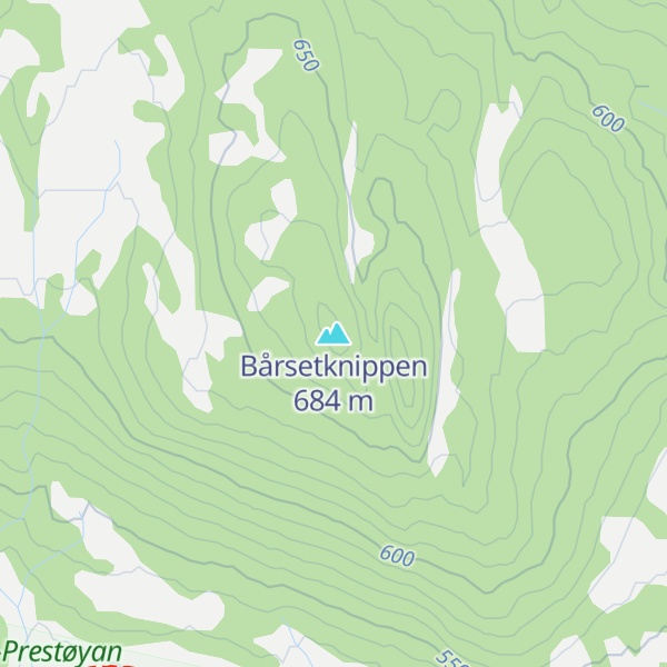 Map of Bårsetknippen