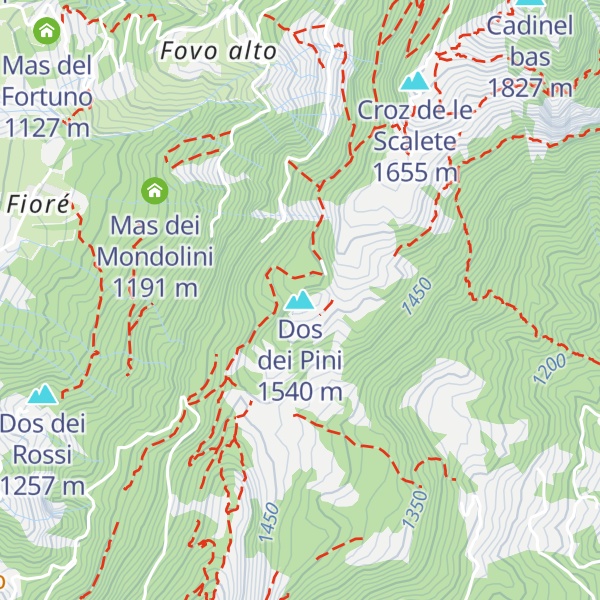 Map of Dos dei Pini