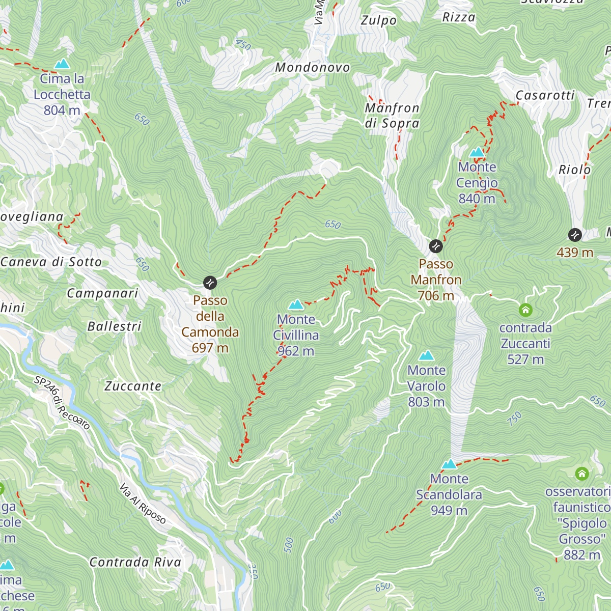 Rifugio Monte Civillina map