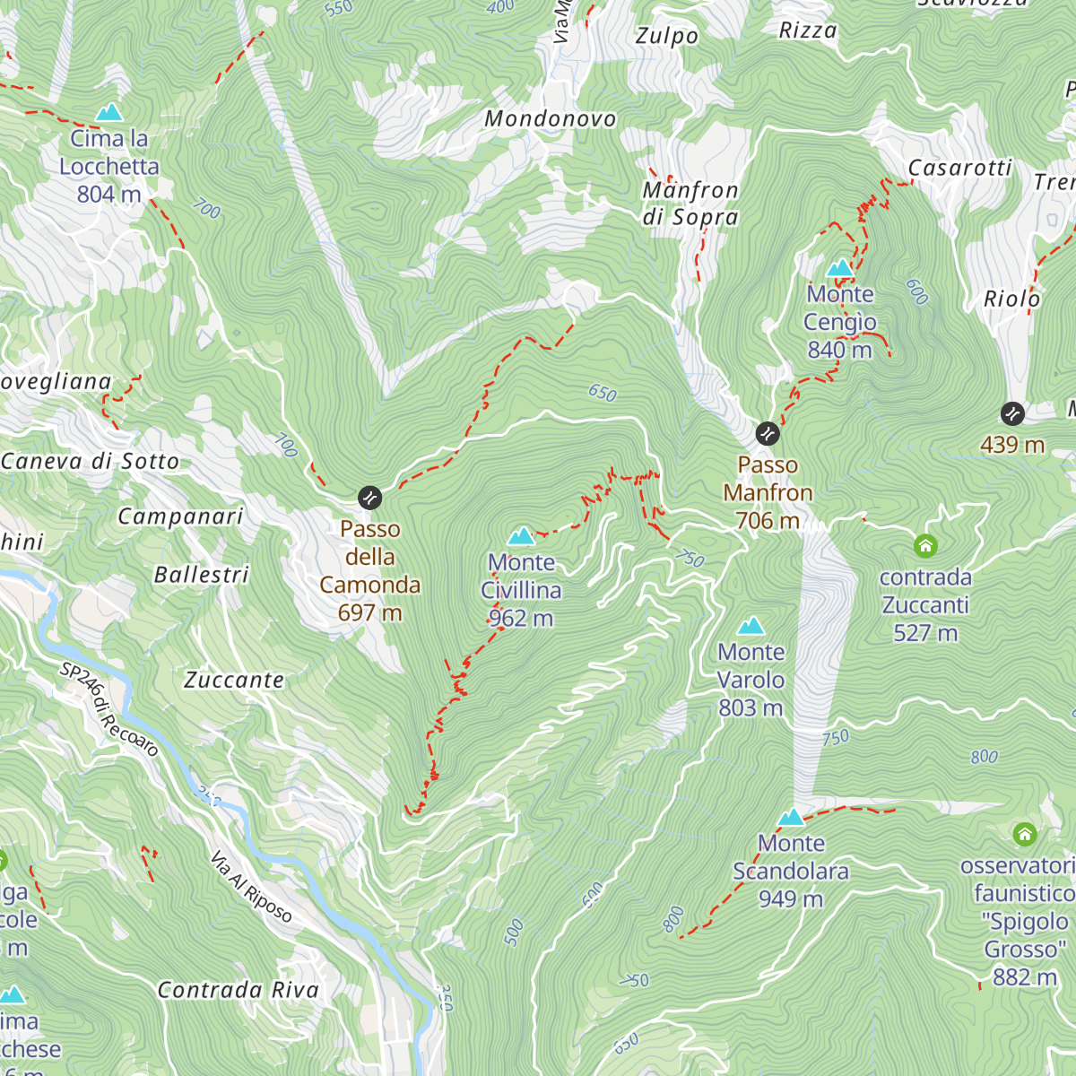 Rifugio Monte Civillina map