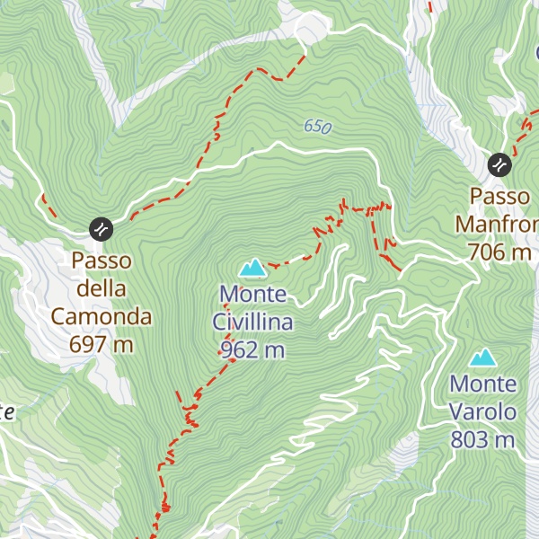 Map of Rifugio Monte Civillina