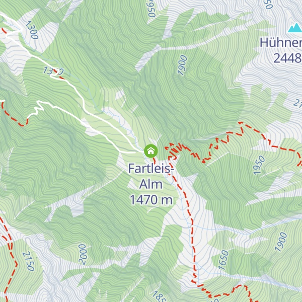 Map of Fartleis-Alm