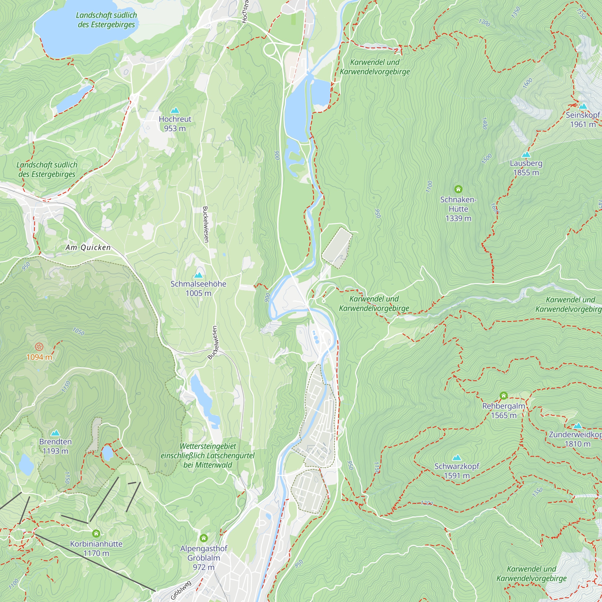 Isarhorner Alm map