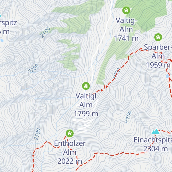 Map of Valtigl Alm