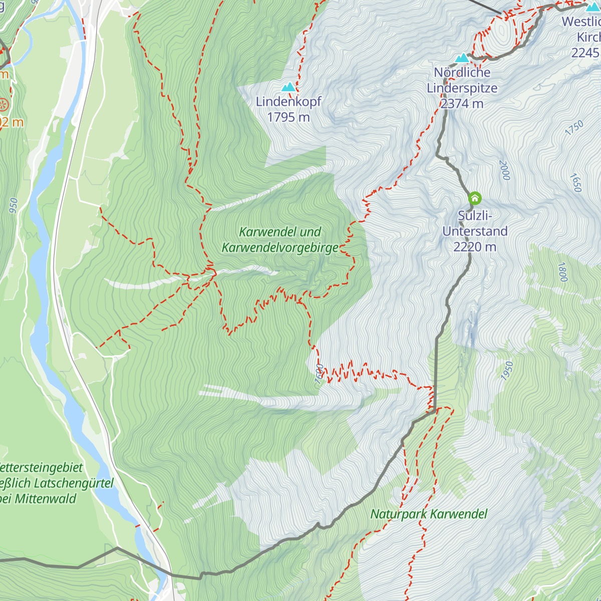 Brunnsteinhütte map