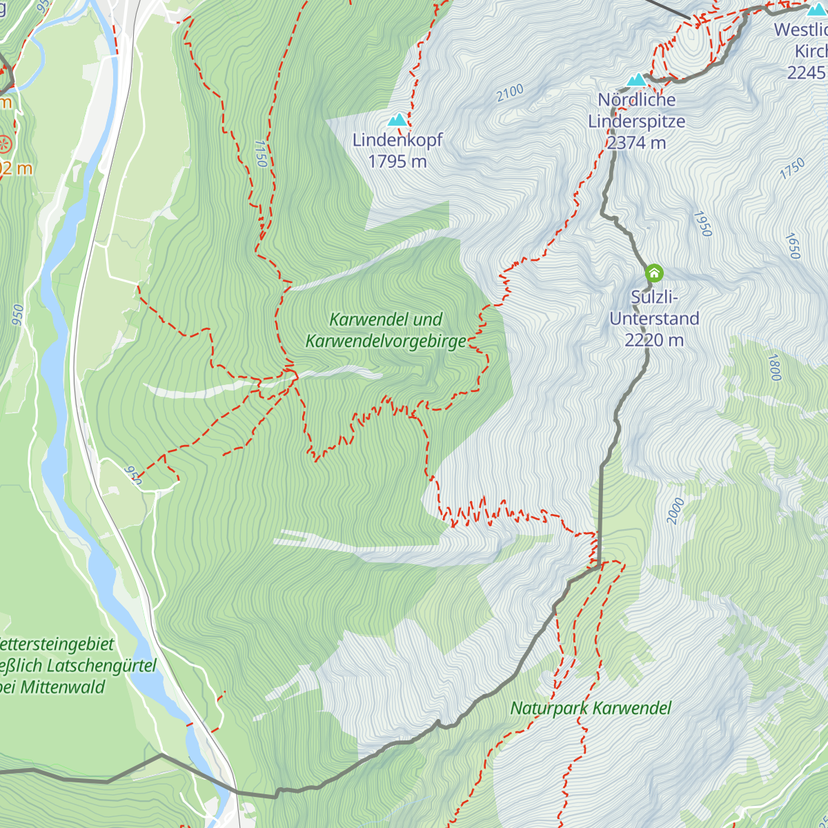 Brunnsteinhütte map