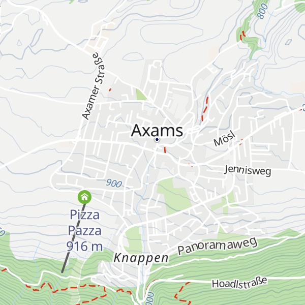 Map of Tourismus Information Axams