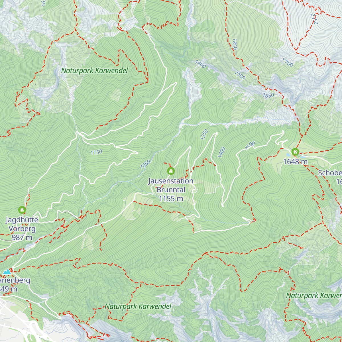 Jausenstation Brunntal map