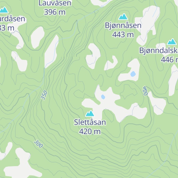 Map of Åsgårdskammen