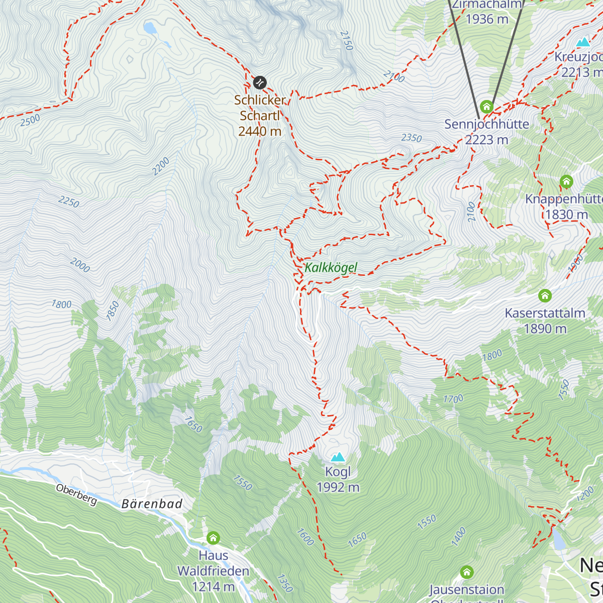 Starkenburger Hütte map