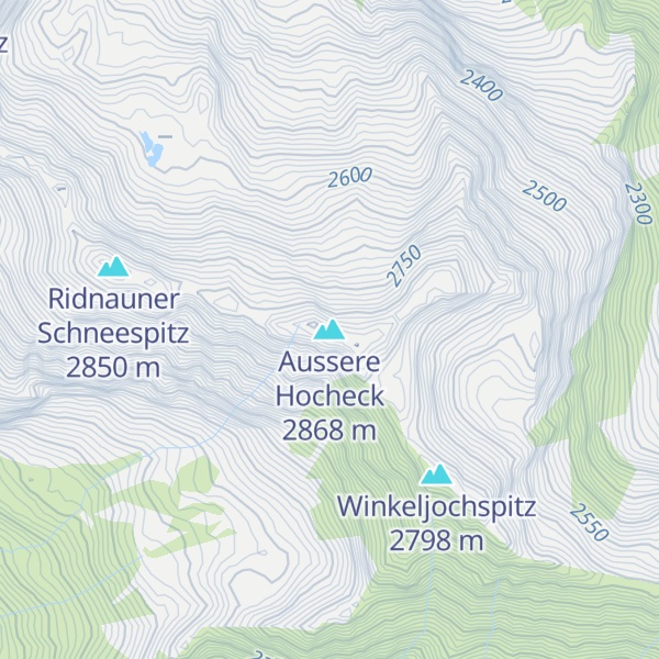 Map of Aussere Hocheck