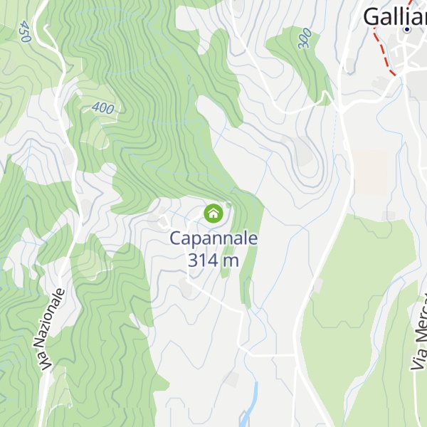 Map of Capannale