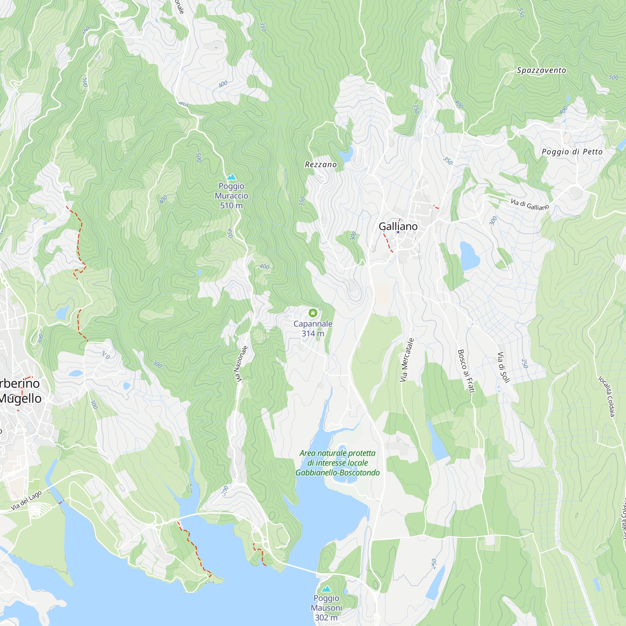 Capannale map