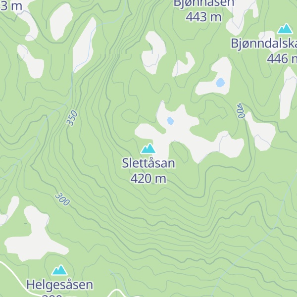 Map of Slettåsan