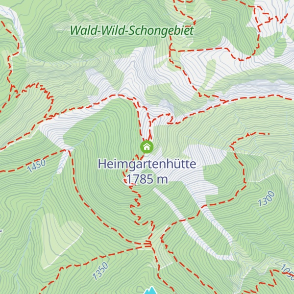 Map of Heimgartenhütte