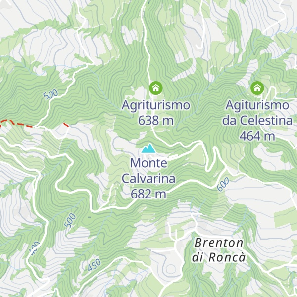 Map of Monte Calvarina