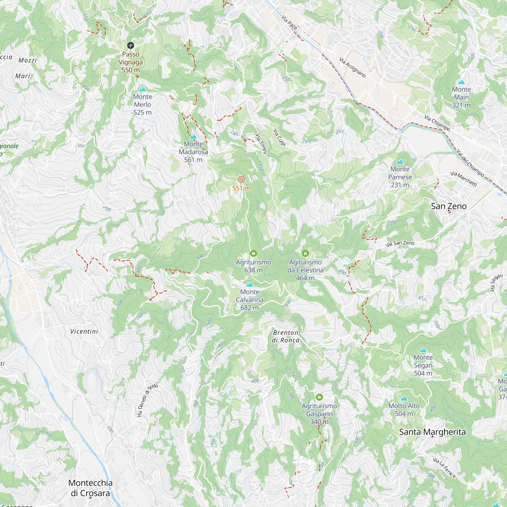 Agriturismo map