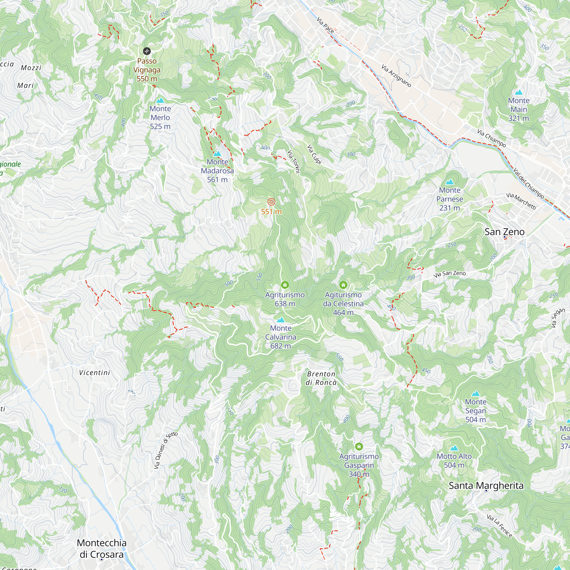 Agriturismo map