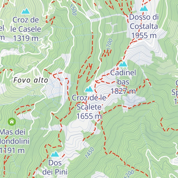 Map of Croz de le Scalete