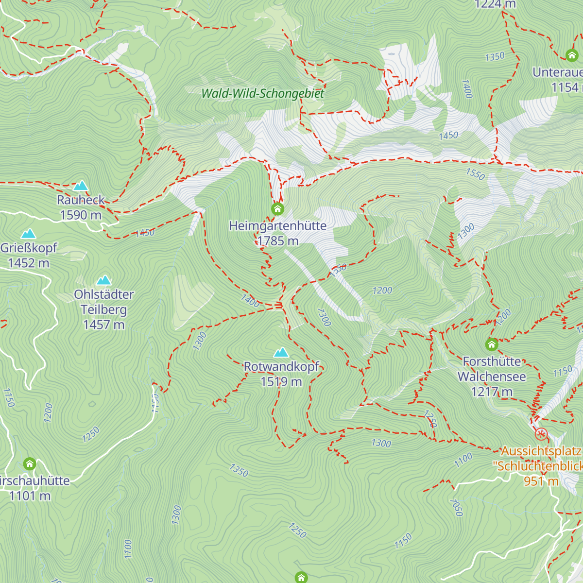 Ohlstädter Alm map
